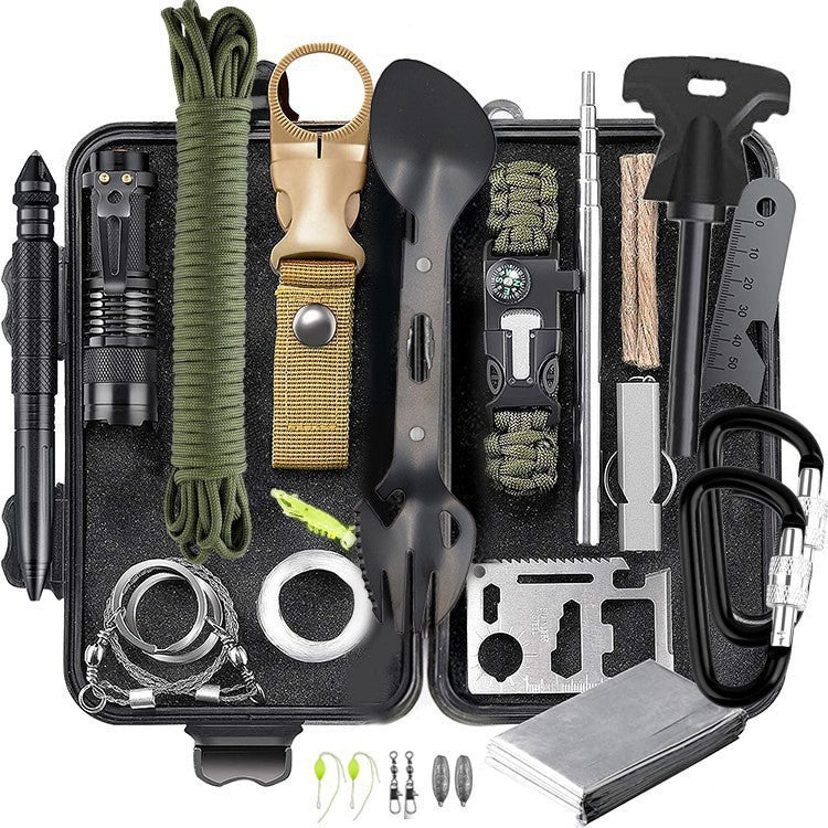 Camping And Outdoor Multi-Functional Survival Tool Kit