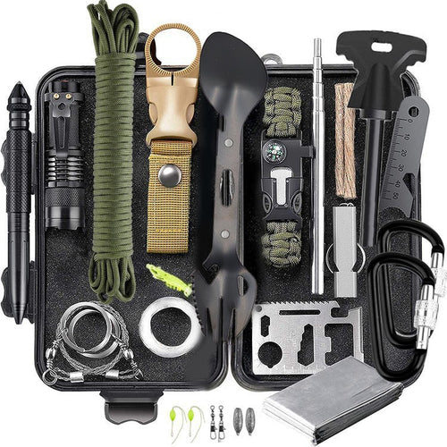 Camping And Outdoor Multi-Functional Survival Tool Kit